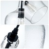 ELYCCUPA Glass Pendant Light Modern Black 1 Light Single Dome