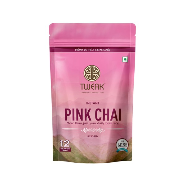 Tweak Pink Chai (Kashmiri Chai) | Instant Premix 250g, 12