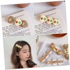 Mikinona 4Pcs Cartoon Heart Shape Hair Clips Hairpins for Adorable