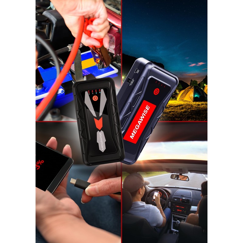 Smart Jump Starter Cable for MEGAWISE and Many Other Brands