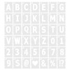 PATIKIL 42pcs 152.4mm Letter Number Stencils 152.4mm Wide Reusable Plastic