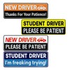 DUSCOKE Student Driver Magnet for Car, Please Be Patient Magnetic