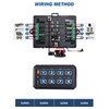 JOYTUTUS Wireless RGB 8 Gang Switch Panel 5-Level Brightness 8