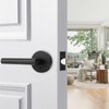 goldenwarm 6 Pack Black Door Handles, Matte Black Interior Privacy