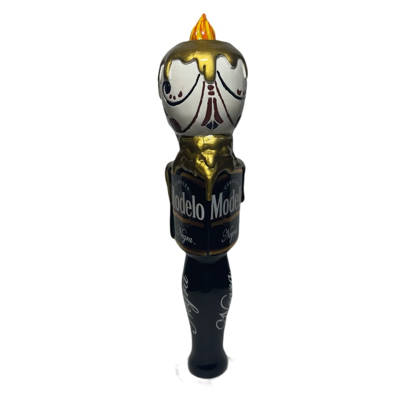 Modelo Negra Dia De Los Muertos Skull Tap Handle |