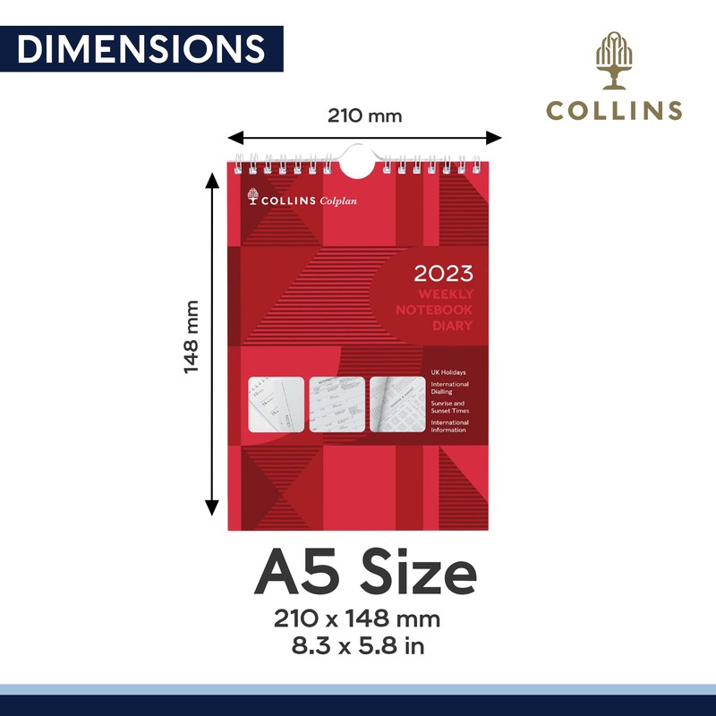 Collins Colplan Weekly Notebook 2023 Diary - (60-23) - Complete
