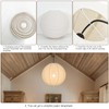 20X20inch Large Hanging Lamp Shade Round Linen Pendant Lamp Shade