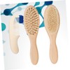 Vaguelly 1set Wool Brush Comb Kit for Bathing Soft Scalp