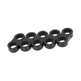 VekAuto AN10 Car Hose Separator Aluminum Clamp Fuel Line Adapter Black 5pcs Auto Accessories