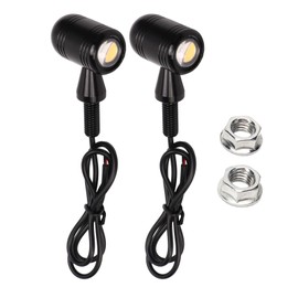 Front Rear Turn Signal Lights LED Indicators Amber Yellow DC 12V Universal for Scooter Sports Motorcycle Type 2