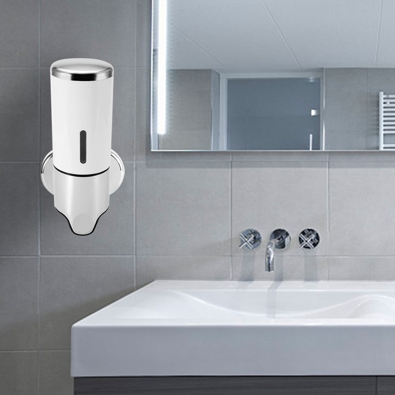 Wall Mounted 500ml Liquid Soap Dispenser Home Bathroom Shower Kitchen