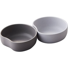 Jijinsha SUC 23063 Bowl 5.1 fl oz (150 ml), Set of 2, Gray, Antibacterial