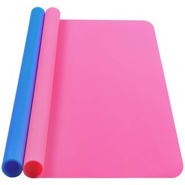 Silicone Mat, IKOCO 15.7"x 11.8" Silicone Craft Mat for Playdough A3 Large Nonstick Resin Molds Sheets for Epoxy Resin Jewelry Casting