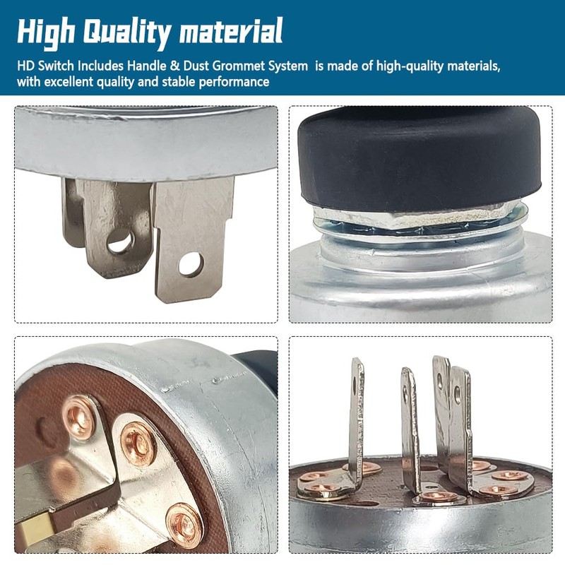 4-Position Starter Ignition Switch Compatible with Miller Welder Replace 176606