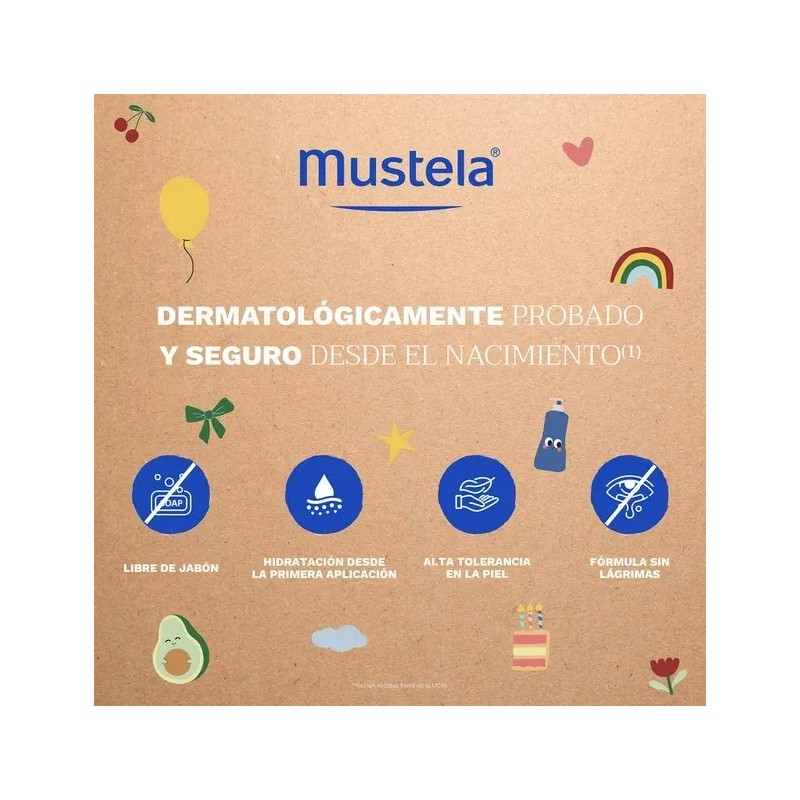 Pack Cuidado De Piel Mustela Bebé Con 4 Pzas Multicolor