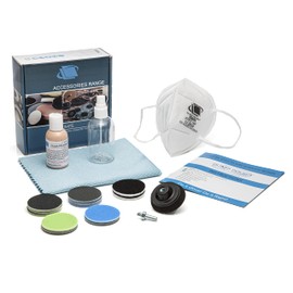 Glass Polish (2'' Glass Scratch Removal Kit for use with a Drill on All Glass Surfaces - GP28002