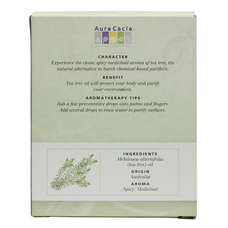 Aura Cacia Essential Oil Cleansing Tea Tree 0.50 Ounce