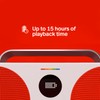 Polaroid P3 Music Player (Red) - Retro-Futuristic Boombox Wireless Bluetooth