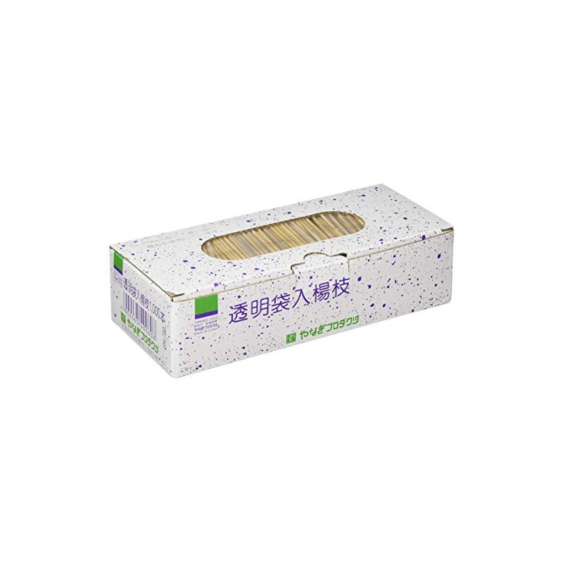 Yanagi Products Transparent Toothpicks in a Bag (Set of 1000)