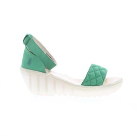 Fly London Women's Wedges Sandal, Lime Green Lime Green, 6