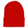 Solid Winter Long Beanie (Comes in Many Cardinal Red