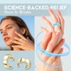 Calmi Ring, Stainless Steel Auvulis Migraine Rings Magtherapy Lymphatic Drainage