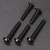 M5-0.8 x 45mm (50 Pack) Flanged Button Head Socket Cap