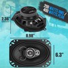 Pyle 3-Way Universal Car Stereo Speakers - 400W 6” x