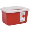 DMI Multi-Purpose Sharps Container with Sliding Lid, Biohazard Needle and