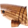 HOMSFOU Wooden Shark Statue en Wiggle Animal Toy