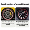 KIMISS 4PCS Wheel Rim Protectors for Cars, 20 Inch Self-Adhesive