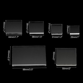 PATIKIL Acrylic Stamp Block, 6Pcs Clear Stamping Block Decorative Mounting Blocks Square for Scrapbooking DIY Crafts Card Making