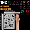 FINGERINSPIRE Graffiti Patterns Painting Stencil 21x29.7cm Reusable Graffiti Skulls Stencil