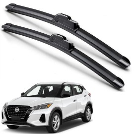 EZ Motoring For 2018-2024 Nissan Kicks Windshield Wiper Blades J-HOOK Hybrid Silicone
