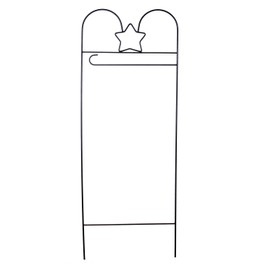 Briarwood Lane Wrought Iron Black Star Arbor for Garden Flags 42" H