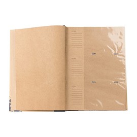 Kenro Green Wood Blue Dolphin Photo Album with Kraft Paper Cover for 300 Photos 6x4 inch/10x15cm Family Photograph Album - GRW008UE