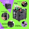 SUBICOO Folding Utility Cart Portable Rolling Crate Handcart Shopping Trolley
