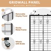 Urban Deco Grid Wall Panel Display Stand, 2.2' x 6.2'