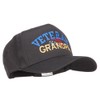 Veteran Grandpa Embroidered Solid Cotton Prostyle Cap - Black OSFM