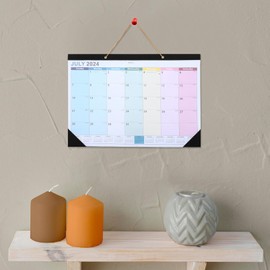 DIYEAH 2024.7-2025.12 Wall Calendar: 18 Monthly Hanging Calendar 2024-2025 Planner Notepad Tear-off 2024 Daily Holiday Calendar Schedule Planner for Home & Office