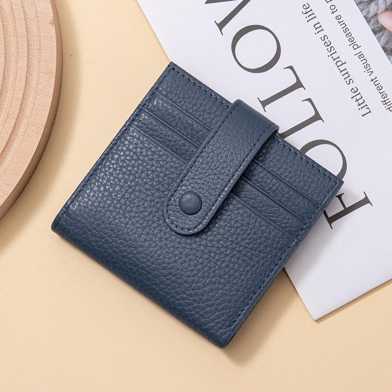 FREYAMIRA Slim Wallet For Women Genuine Leather Small Bifold Credit