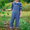 HISEA Boys' Denim Bib Overalls Size 4-16, Boys Youth Relaxed