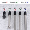 sourcing map Pack of 100 Rubber End Caps 7.5mm ID