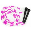 K-Roo Sports SJMP-001 Jump Rope with Plastic Beaded Segmentation, 7',Pink/White