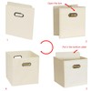 Yunkeeper Fabric storage bins Cubes, Fabric Cube Organizer with Handle,