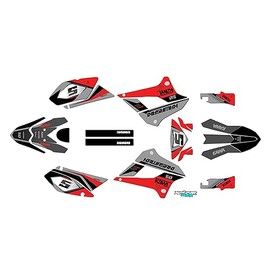 Kalair GFX Graphics Kit for Kawasaki KLX 300SM (2021-2023) Venom Series Red 09 Mil - Dirt bike Custom Racing Graphics Decals Stickers Kit, no-plastics