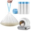Self-Cleaning Litter Box, Drawstring Litter Box Liners, 60 Count Waste