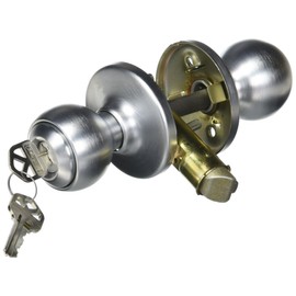 Kwikset 450P-26D Polo Keyed Knob Satin Chrome Finish