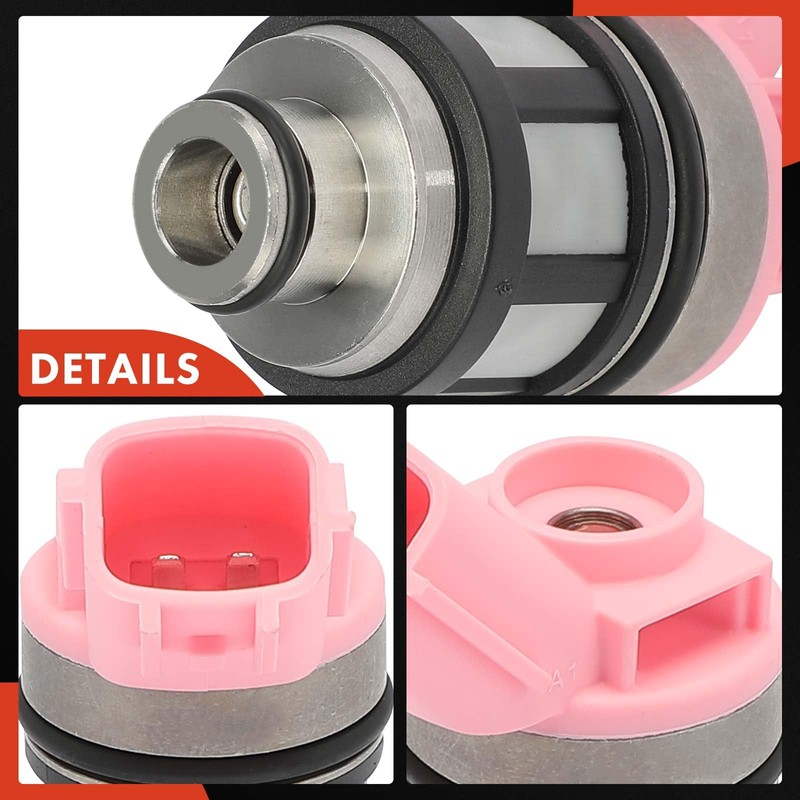 A-Premium Set of 6 Fuel Injectors Compatible with Nissan Frontier