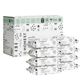 The Honest Company Clean Conscious Wipes | 99% Water, Compostable, Plant-Based, Baby Wipes | Hypoallergenic, EWG Verified | Pattern Play, 576 Count
